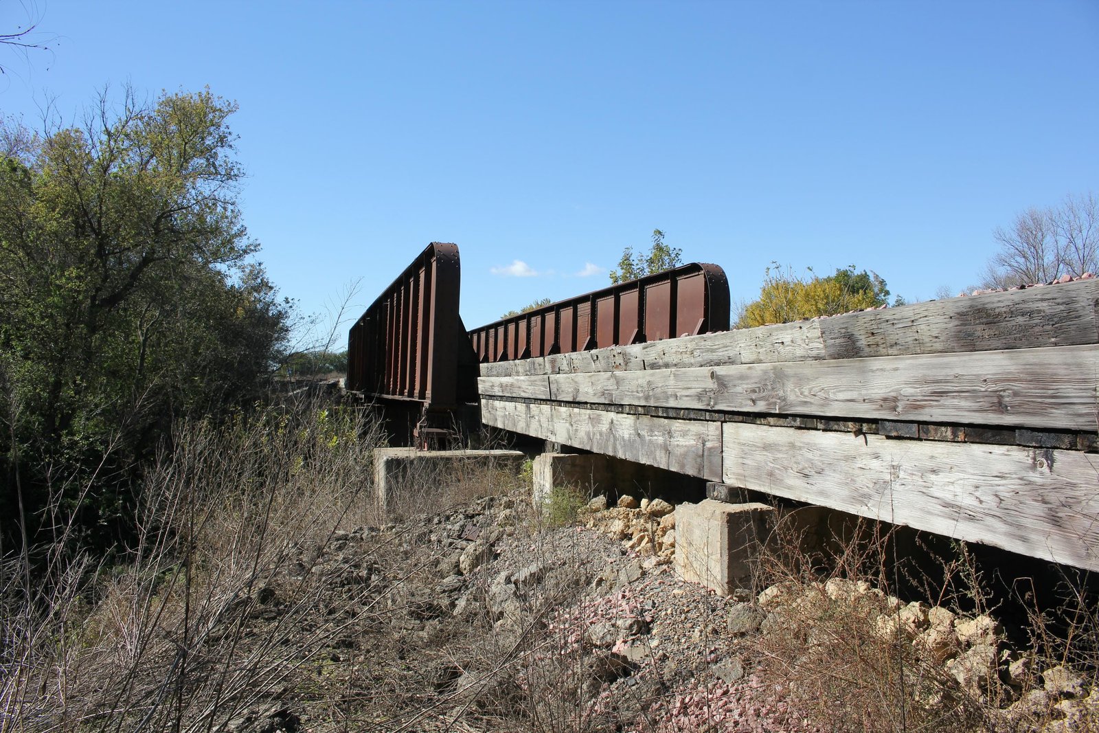 Looking south